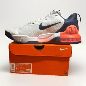 Nike AIR MAX ALPHA TRAINER 5 White Navy Lace-Up Athletic Sneakers Size 11